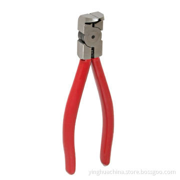 Pliers, 150mm, perfectly mated cutter for hard steel wire/copper, PVC handle, plastic end cutting